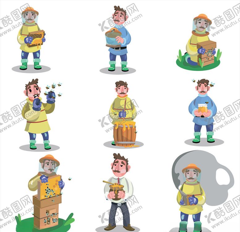 编号：88650110220900169630【酷图网】源文件下载-养蜂人