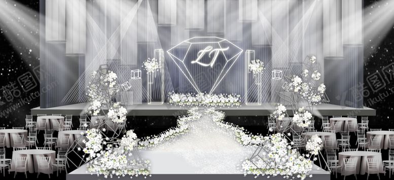 编号：98025310030948593097【酷图网】源文件下载-灰白色婚礼