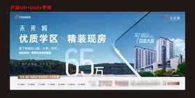 地产主画面配套广告展板大气