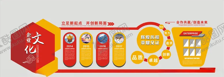 编号：10648104091431253076【酷图网】源文件下载-企业文化墙