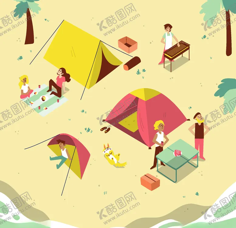 编号：18928209240342293500【酷图网】源文件下载-露营