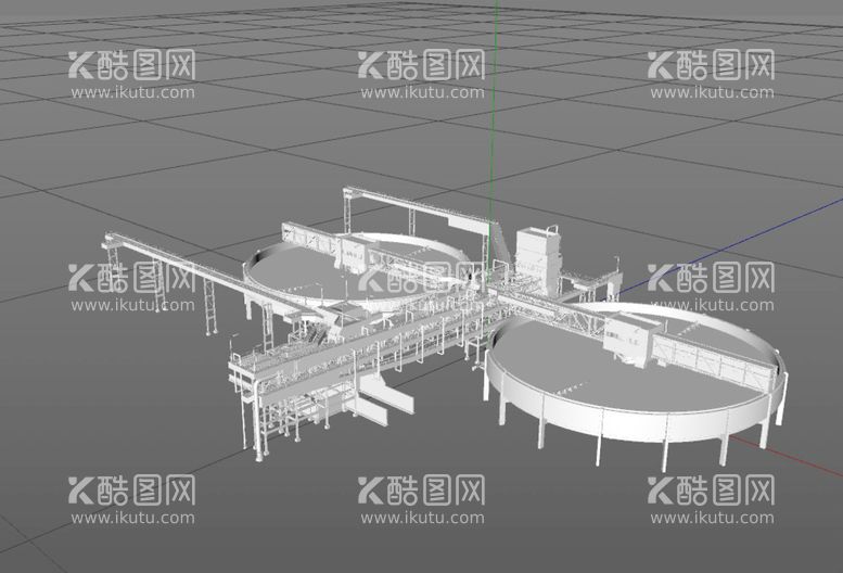 编号：82409310090402215927【酷图网】源文件下载-C4D模型工厂设备