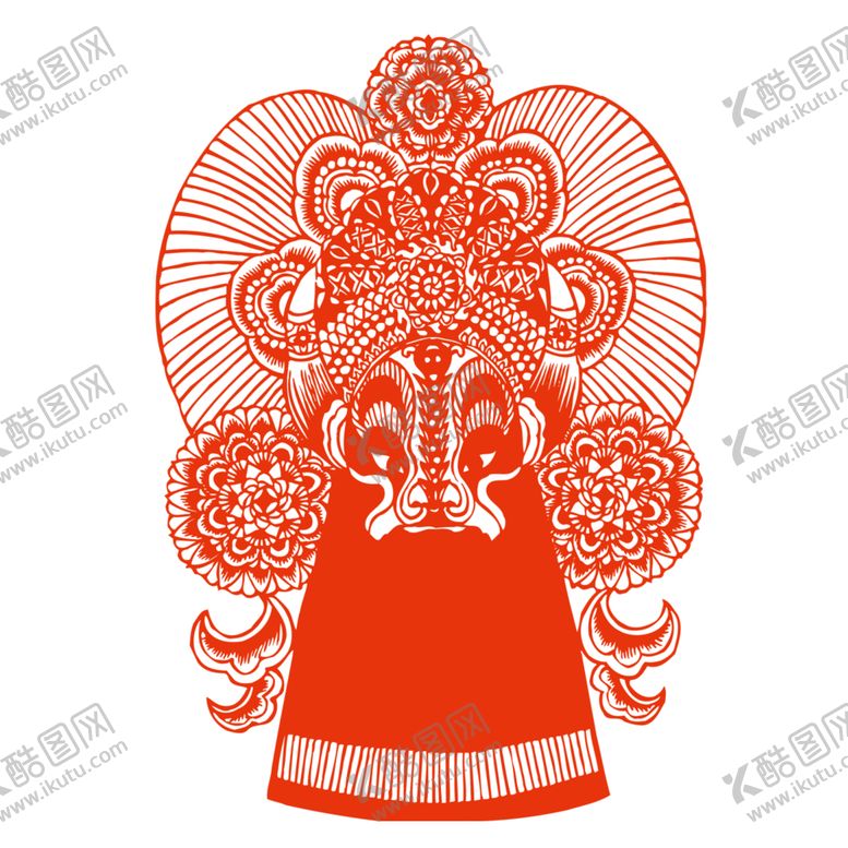 编号：85598202070200557103【酷图网】源文件下载-春节新年剪纸PNG素材