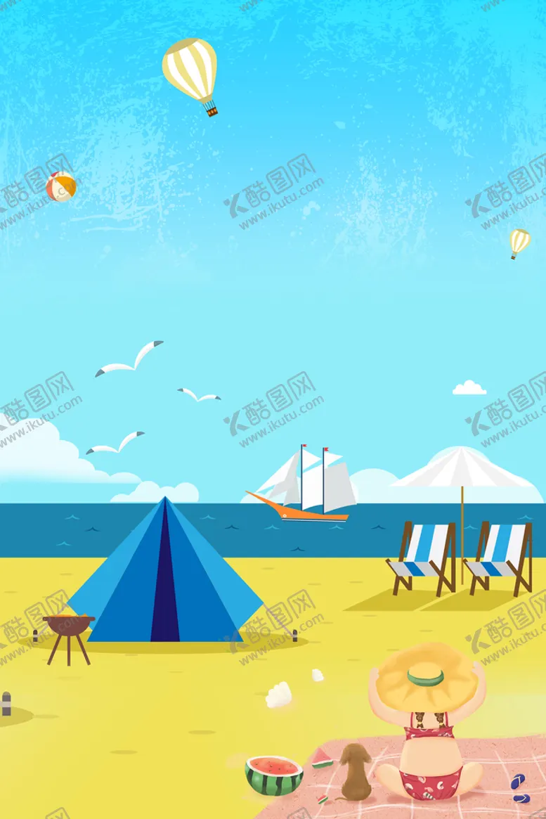 编号：65718210011409030581【酷图网】源文件下载-海边沙滩春季风景