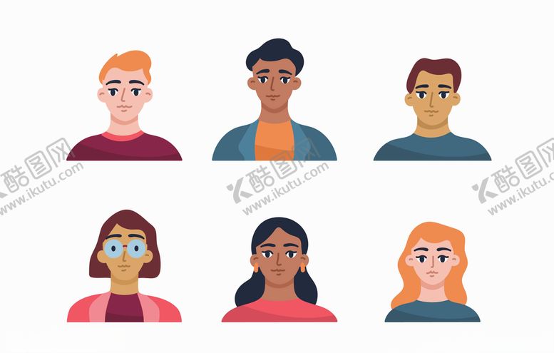 编号：52765010140020064935【酷图网】源文件下载-矢量卡通休闲人物