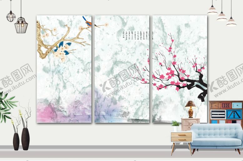 编号：56474304220717486547【酷图网】源文件下载-壁画禅意画