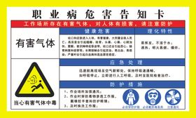 职业病危害告知卡
