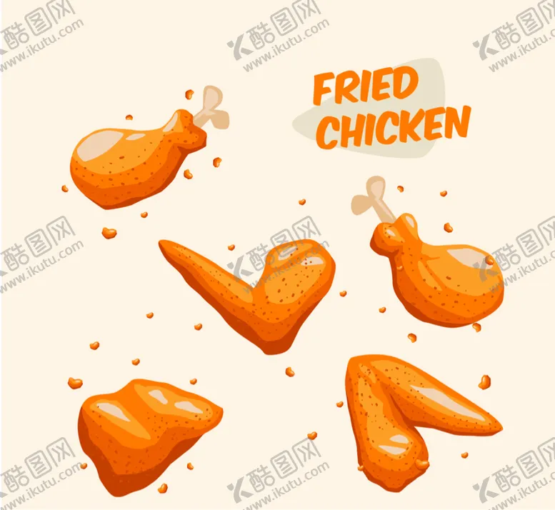 编号：24386709170238468407【酷图网】源文件下载-炸鸡插画