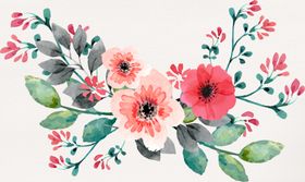 手绘花朵