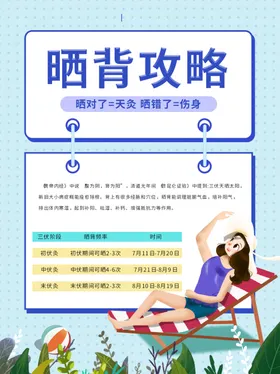 晒背攻略