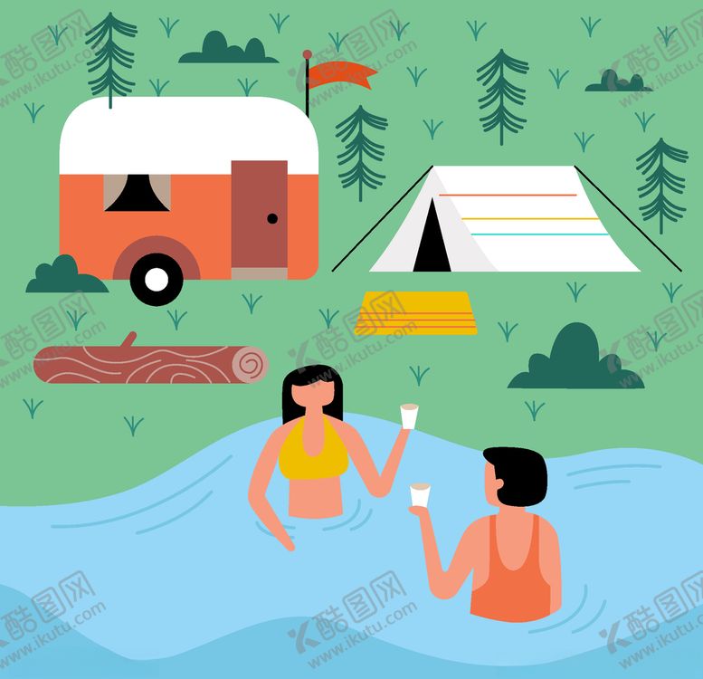 编号：27196310091003217022【酷图网】源文件下载-露营