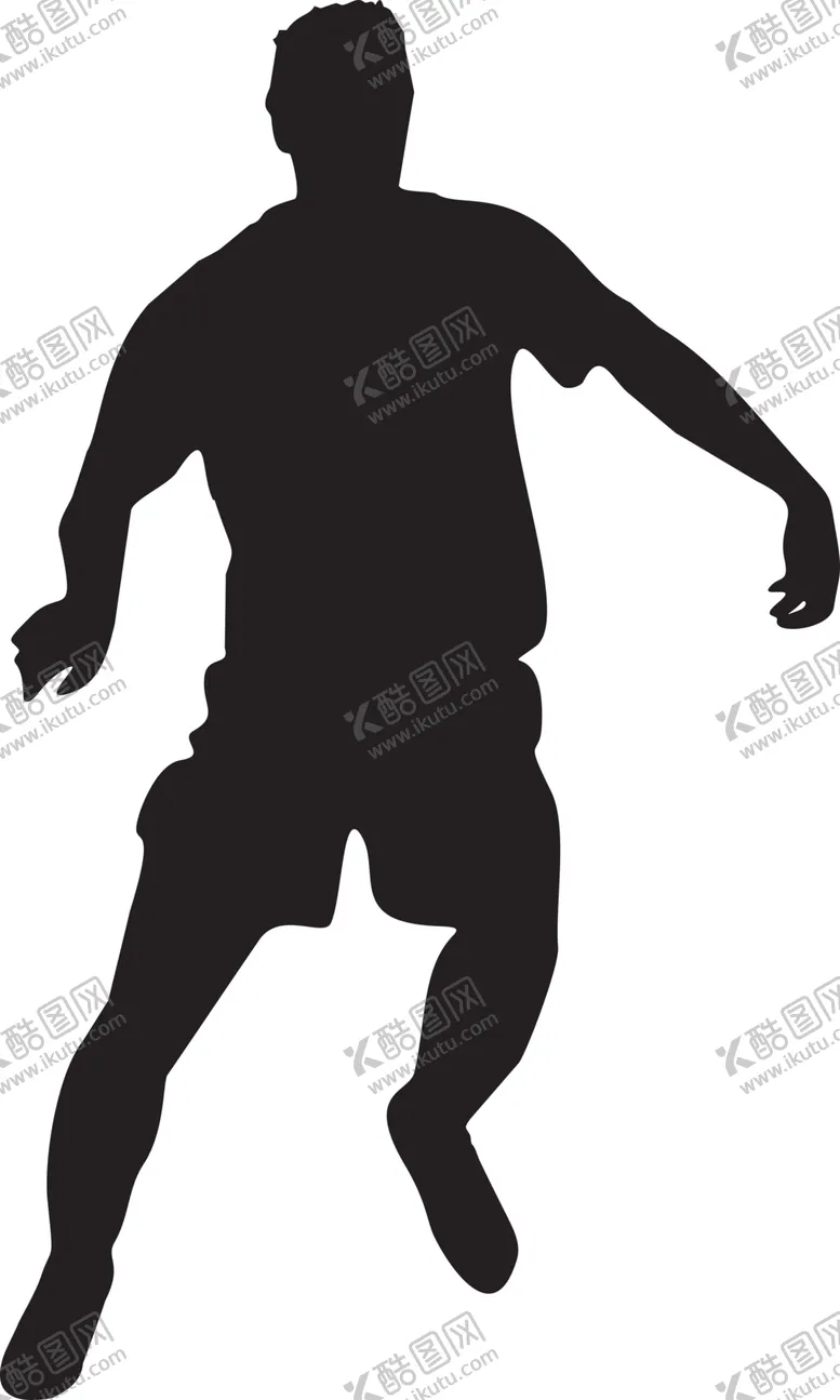 编号：70174804171019172700【酷图网】源文件下载-运动员剪影