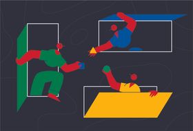 创意抽象拼接图案设计