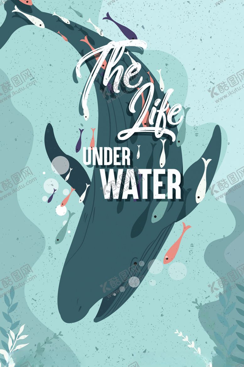 编号：51345009221052451834【酷图网】源文件下载-鲸鱼潜入海底