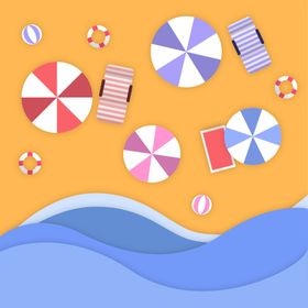 海滩顶视图风景背景度假沙俯瞰
