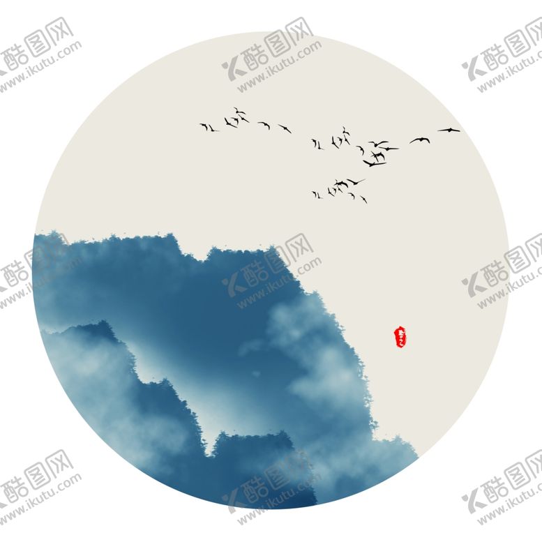 编号：50913107050225426880【酷图网】源文件下载-新中式水墨山水装饰画