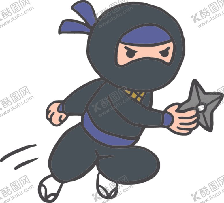 编号：90510105150041087861【酷图网】源文件下载-卡通忍者