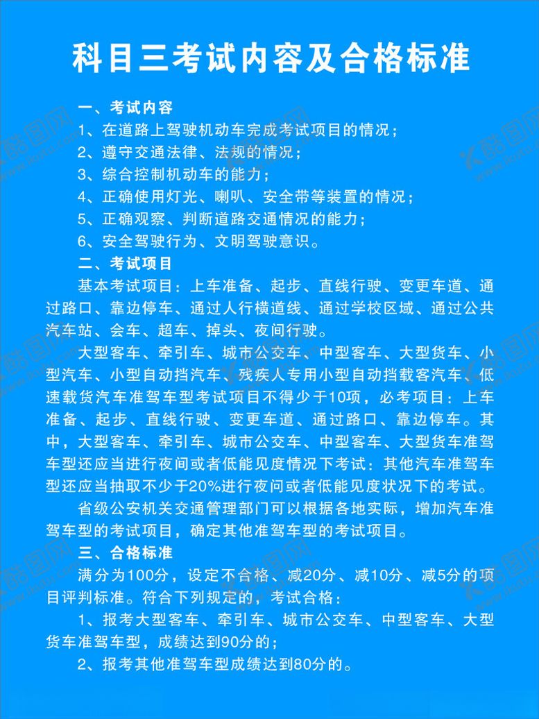 编号：50427302070539214119【酷图网】源文件下载-科目三考试科目三内容