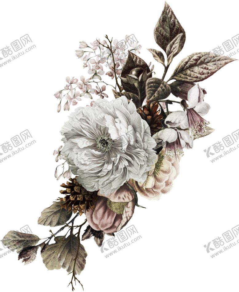 编号：50430406180732384573【酷图网】源文件下载-装饰花png