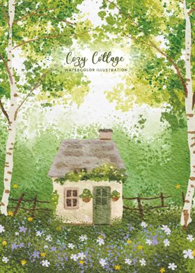 梦幻森林中的童话小屋