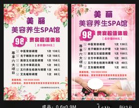 SPA美容养生海报