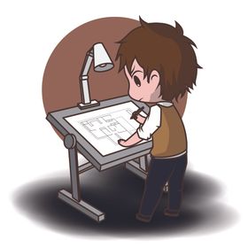 卡通人物扁平男孩仔小孩