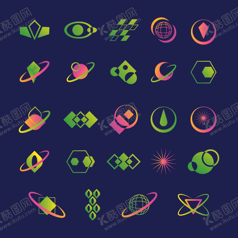 编号：41523911020644411525【酷图网】源文件下载-几何logo图案