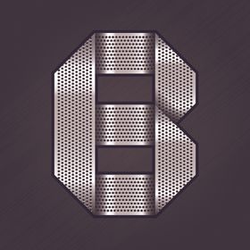 黄金字体金属艺术字设计银色素材