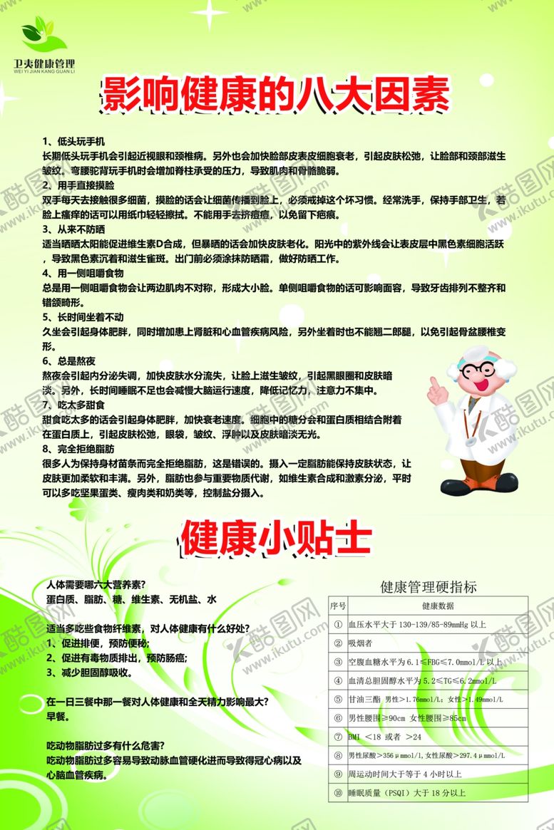 编号：22502503140534273478【酷图网】源文件下载-健康小贴士