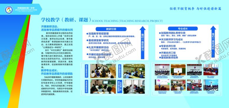 编号：47799606250052273373【酷图网】源文件下载-学校教研文化展板