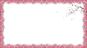 小清新边框相册模板奖状证书展板相窗格通花