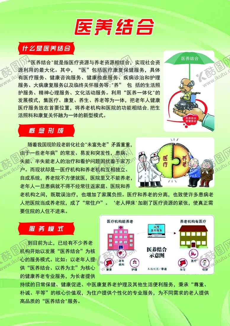 编号：68800509130629588416【酷图网】源文件下载-医养结合彩页