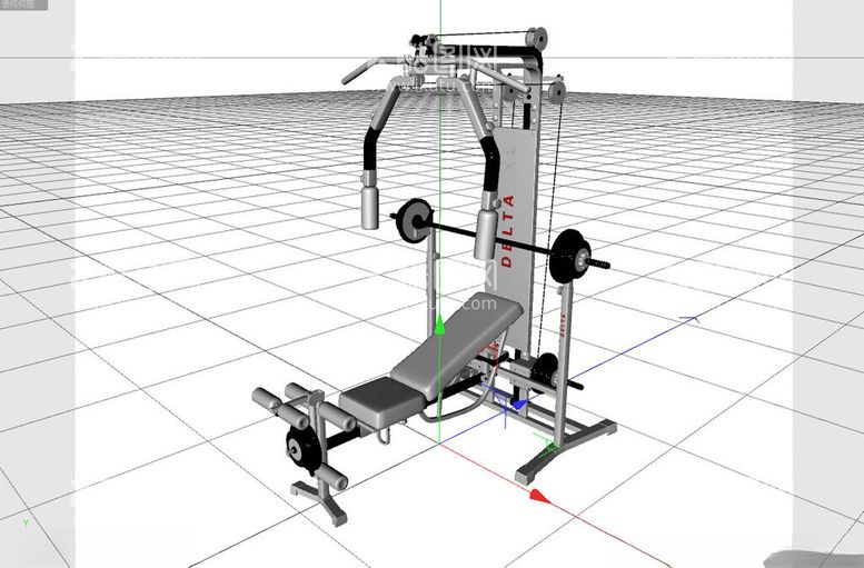 编号：51751311302339307361【酷图网】源文件下载-C4D模型运动器材