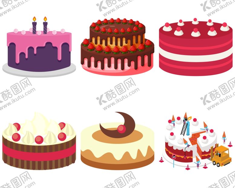 编号：89840205050652102220【酷图网】源文件下载-生日蛋糕