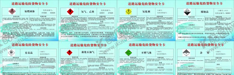 编号：69616209111031568864【酷图网】源文件下载-道路危险货物安全卡