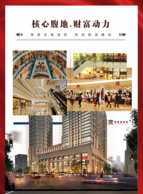 房产红色大气出售海报