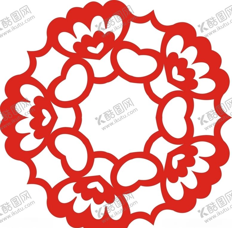 编号：18048704241646484141【酷图网】源文件下载-六角剪花窗花纸图案背景元素