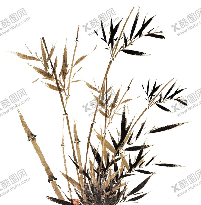 编号：85672707140813085725【酷图网】源文件下载-水墨竹子