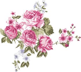 手绘花朵花朵素材玫瑰