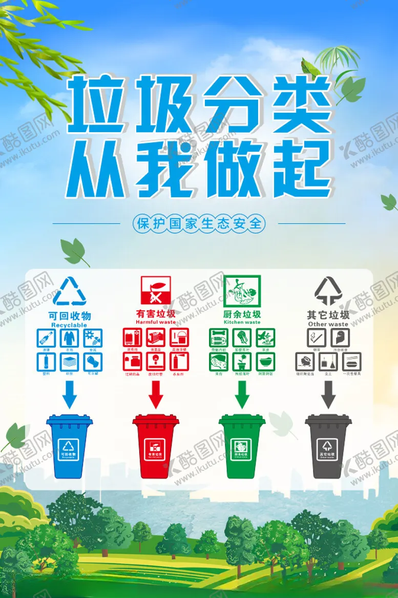 编号：75360511260858471800【酷图网】源文件下载-垃圾分类从我做起