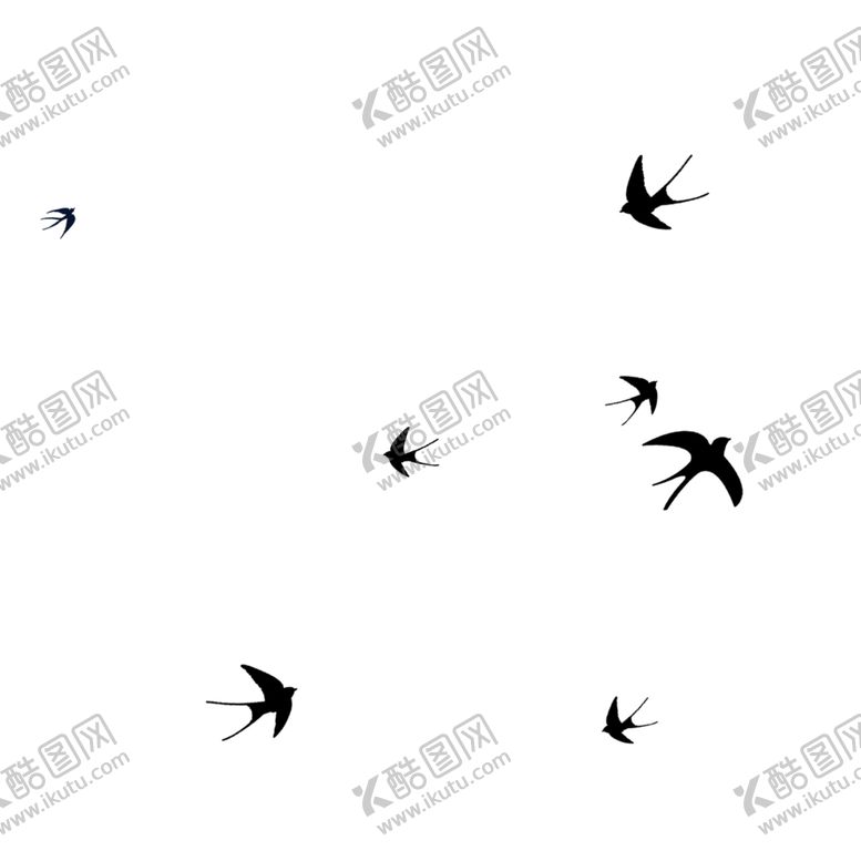 编号：84880803142156008340【酷图网】源文件下载-卡通装饰燕子元素