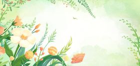 春日花卉清新自然图景