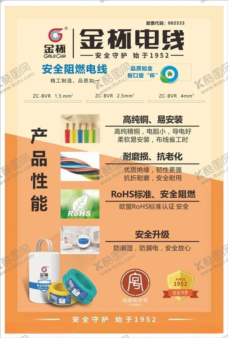 编号：84561102031417586959【酷图网】源文件下载-金杯电线展板