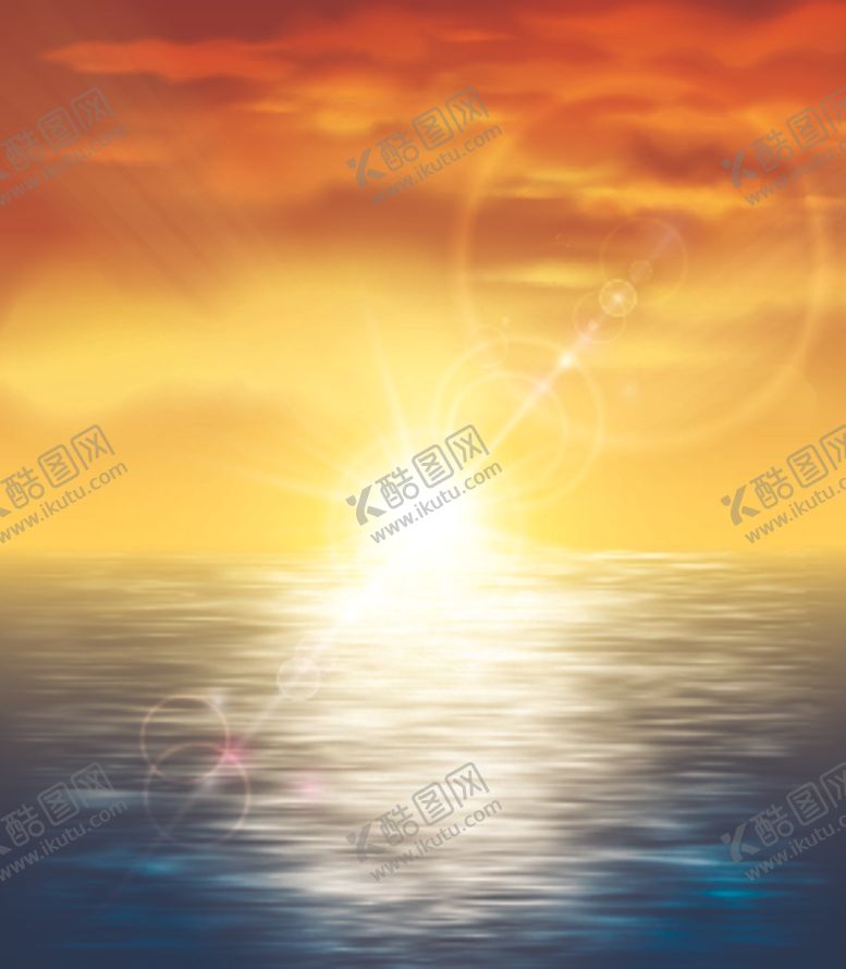 编号：52321709272227267181【酷图网】源文件下载-唯美海报背景风景日出极光素材