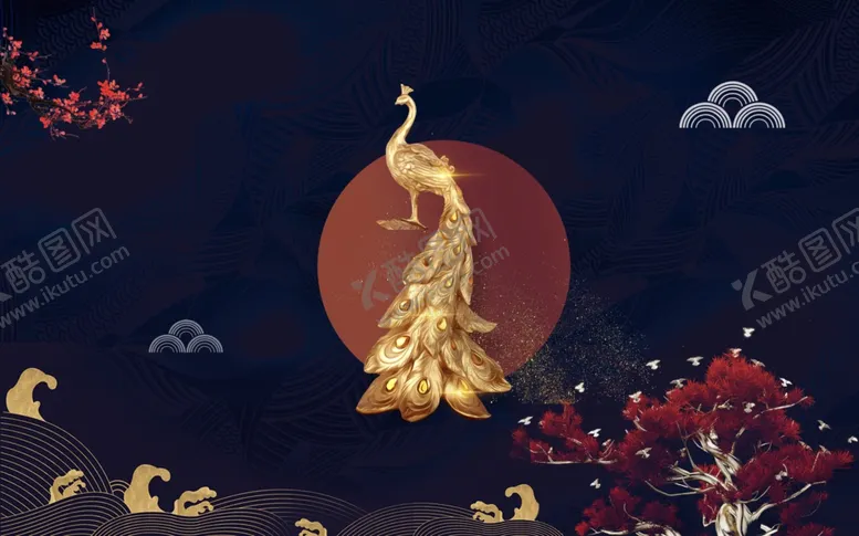 编号：80803405042041068309【酷图网】源文件下载-中国风背景墙