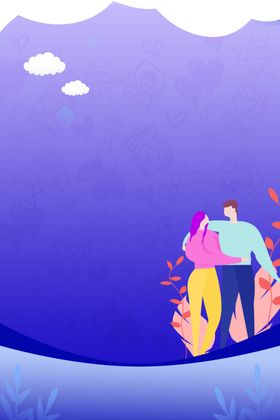 浪漫背景感恩七夕执子之手