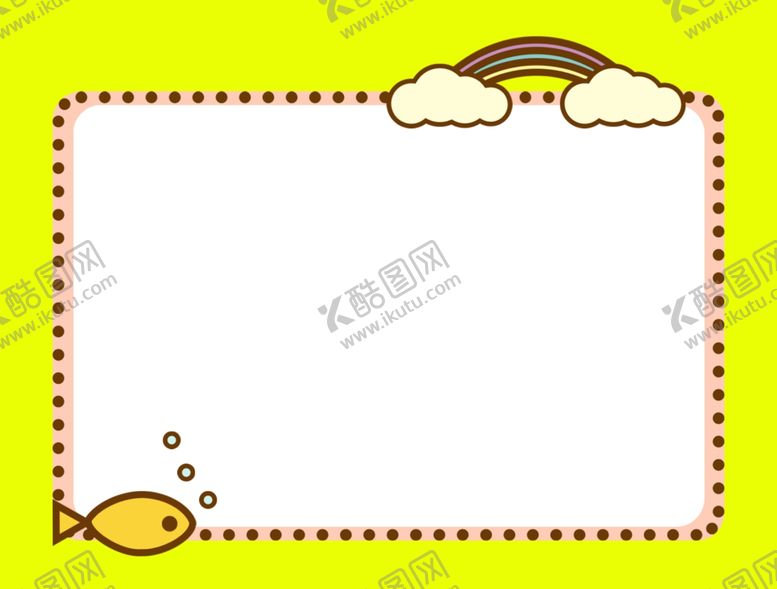 编号：12474704191007203128【酷图网】源文件下载-鱼边框