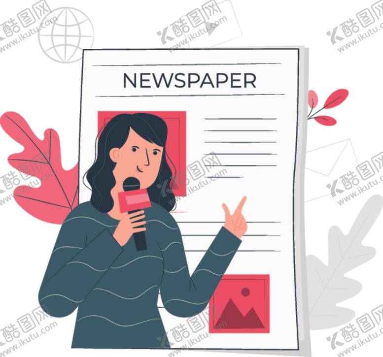 编号：86539610250907272486【酷图网】源文件下载-新闻播报矢量插画