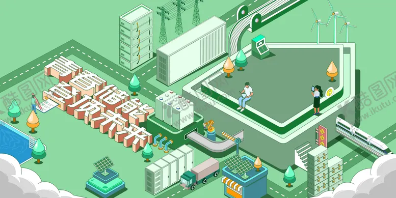 编号：66600304212133029207【酷图网】源文件下载-绿色调储能新能源科技活动背景板