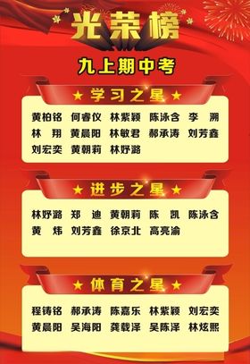 光荣榜